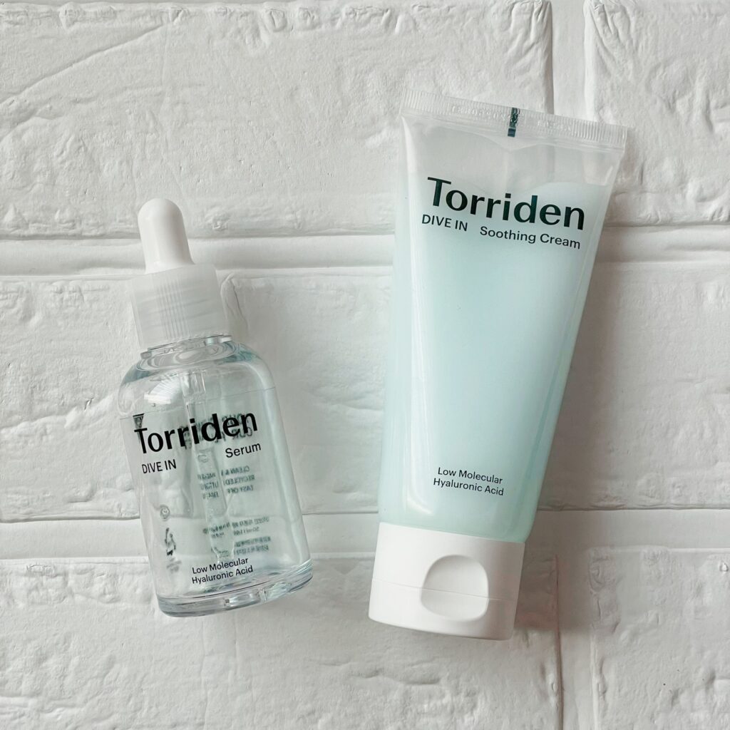 Torridenの水分美容液と水分クリームの写真